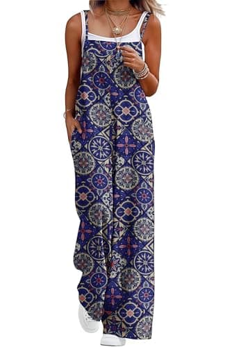 Lepunuo Plus Size Jumpsuits for Curvy Womens Wide Leg Overalls - Image 1