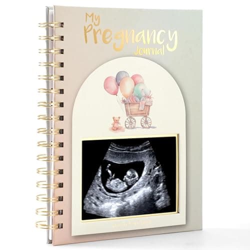Pregnancy Journal For First Time Moms 2026,Hardcover Pregnancy Book,Gender Neutral Baby Book Keepsake With Notes Section, Photo Pocket &Detailed Prompts,Bear Pattern