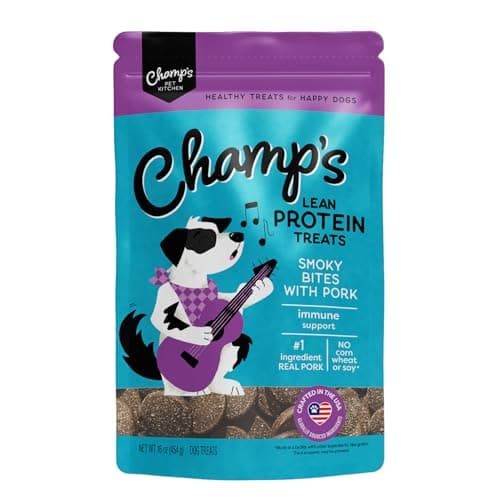 CHAMPS Immune Support Soft Dog Treats — Spinach + Cranberry + Kale • Real Pork • 28% Protein — 16 oz - Image 1