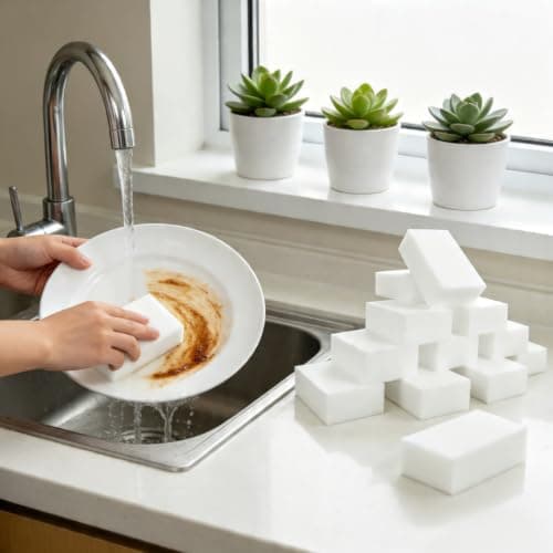 Extra Thick Melamine Foam Sponges, 20 Pack - Image 1
