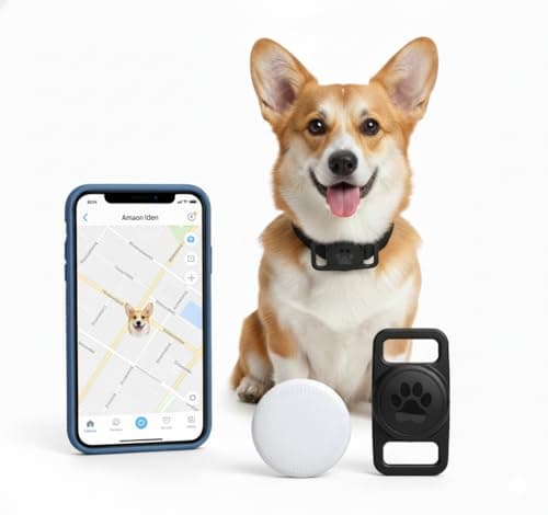 Smart Pet Location Tag with Holder – No Monthly Fee, Compatible with Apple Find My (iOS Only), Lightweight Anti-Lost Locator for Pets, Bags, and Personal Items - Image 1