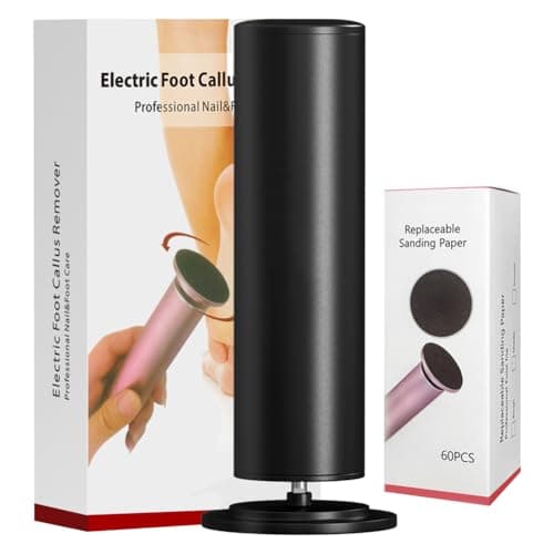 FSA&HSA Electronic Foot File,Callus Remover for Foot - Dead Skin Removal,Foot Scrubber with 60 Pcs Sandpaper Discs- Effortless Soft Smooth Skin in Minutes,for Women & Men - Image 1