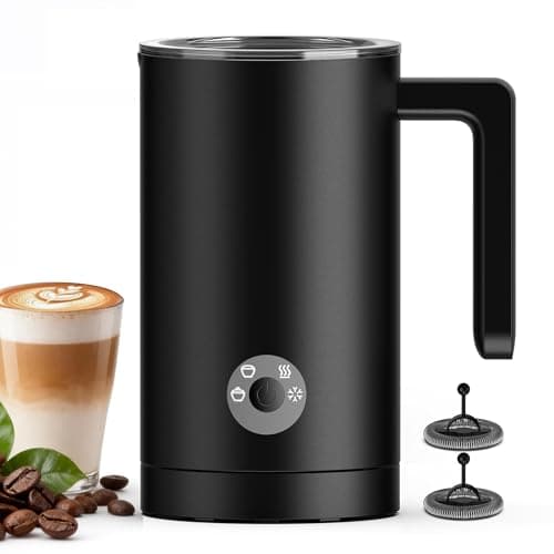 Kourice 4-in-1 Electric Milk Frother & Steamer – Automatic Frother Machine, Barista-Style Hot & Cold Foam for Lattes, Cappuccinos, Iced Coffee, Quiet, One-Touch, Easy to Clean - Image 1