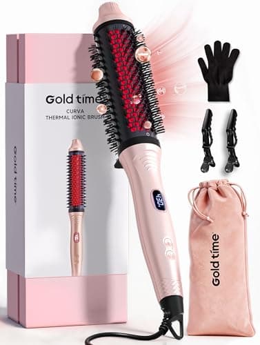Infrared Thermal Brush, 2026 Upgrated Negative Ion Thermal Round Brush for Women Girls Hair Care, Larger Barrel for Faster Blowout, 6-Temp, Dual Voltage, No Damage, LED Display, 1.7 Inch Salon Styler - Image 1