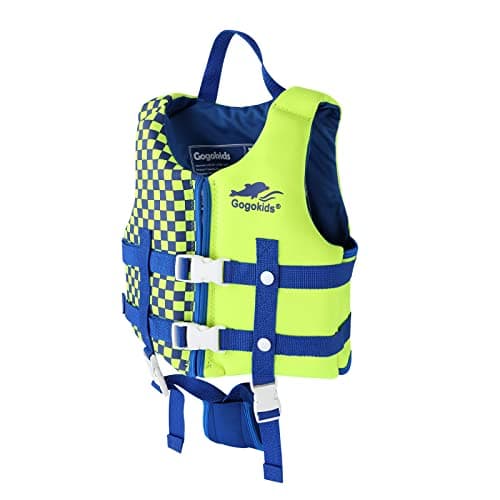 Wytbaby Kids Swim Vest for Boys Girls, Toddler Float Jacke with Zipper & Adjustable Strap for Pool Beach,S (2-4 Years, 22-42lbs),Bright Yellow - Image 1