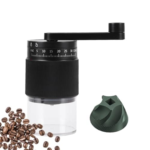 Manual Coffee Grinder - 95 Ceramic Burr, Adjustable Coarse to Fine, 30g Beans & 80ml Powder, Detachable Handle for Espresso, French Press, Camping - Image 1