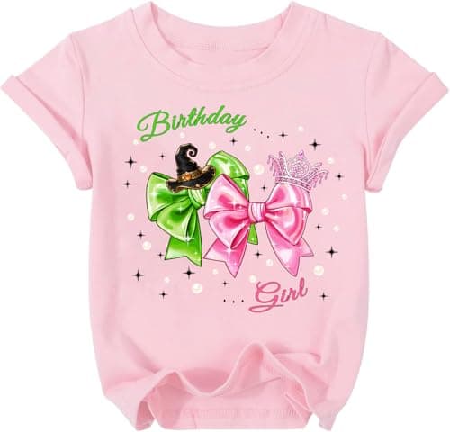 Birthday Girl Shirt Magical Pink and Green Shirts Changed for Good Musical Movie T Shirt Cute Graphic Tee Tops - Image 1