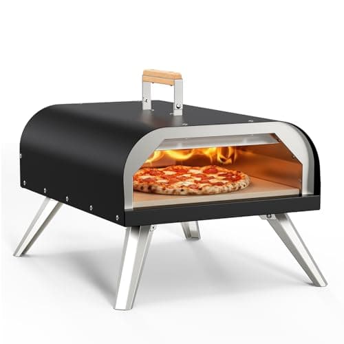 WOOCIT Pizza Oven Outdoor 12" Multi-Fuel – Wood Fire & Propane Pizza Oven (Burner Sold Separately), Outdoor Pizza Oven Reaches 720°F with Pizza Stone & Peel, Portable for Backyard, Camping, Tailgating - Image 1
