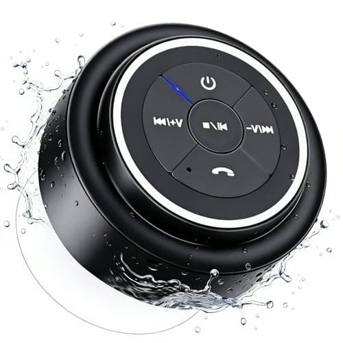 HAISSKY Bluetooth Shower Speakers, Portable Wireless Speaker with Suction Cup, IP67 Waterproof Speaker Pairs Easily to Phones, Tablets, Computer, Gift for Men & Women - Image 1