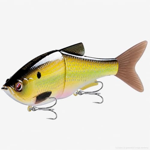 LITTMA Shiner Glide 130 Glide Baits, Slow Sinking Subtle S-Curve Action Jointed Swimbait - Midwest, South Lakes, Rivers, Freshwater Lure for Bass, Trout, Pike - Image 1