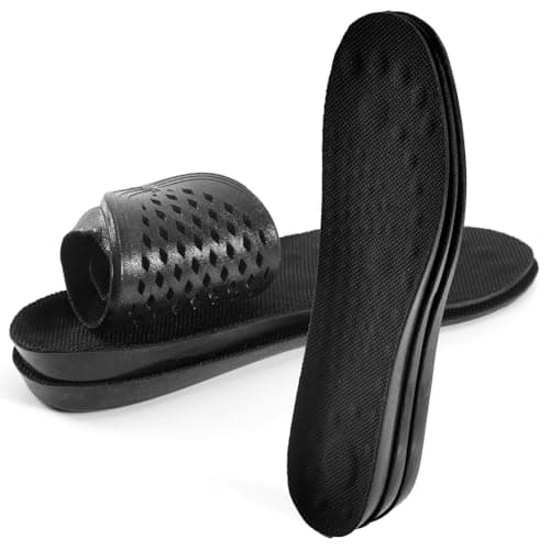 XINIFOOT 3 Pairs Breathable Shock Absorption Sport Shoe Insoles Elastic Soft Running Shoes Pad Replacement Insole for Men&Women Black (L Men 9-10.5 / Women 11-12.5) - Image 1