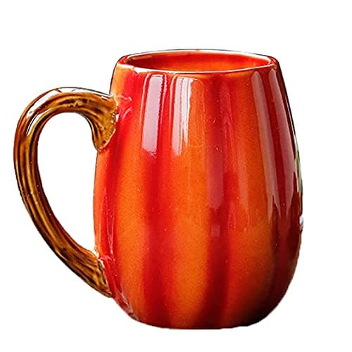 YINYUEDAO Ceramic Mug,Cartoon theme, 3D Pumpkin Cup, Tea, Milk, Coffee, Hot Cocoa, Party, Craft Furnishings, Gifts Box Packing/ 12 OUNCE - Image 1