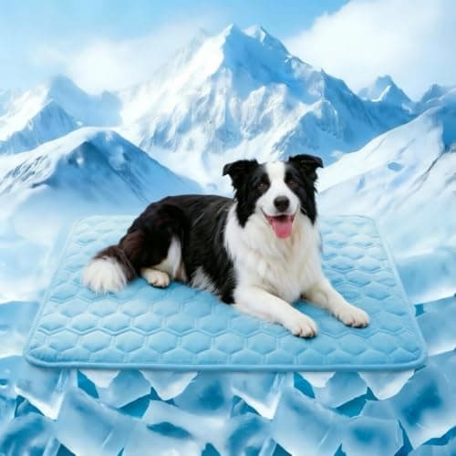 Cooling Mat for Dogs, Q-Max>0.5 Washable Dog Cooling Mat, Portable Kennel Cooling Pet Pad for Summer, Non-Slip & Non-Toxic Arc-Chills Dog Bed Mat & Crate Pad for Extra Large Dog - Image 1