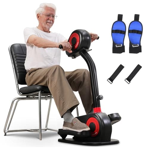 2026 New Upgrade Elliptical Exercise Machine,Low-Impact Motorized Pedal Exerciser | Home Recovery Bike for Arm & Leg Ability and Relax,Upper Lower Limb Trainer for Seniors | With Pedal Straps & Gloves - Image 1