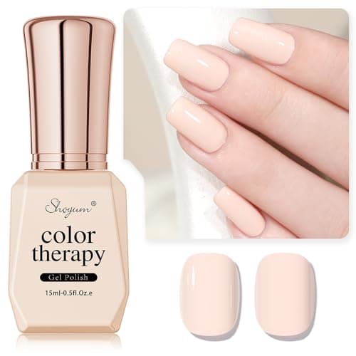 SHOYUM Gel Nail Polish Nude Gel Polish 15ml 0.51Oz Hazelnut Milk Soak Off Gel Nail Art Manicure Salon DIY Gel Nail Design Decoration at Home Uv Nail Lamp Needed Gel Nail Polish Gifts - Image 1