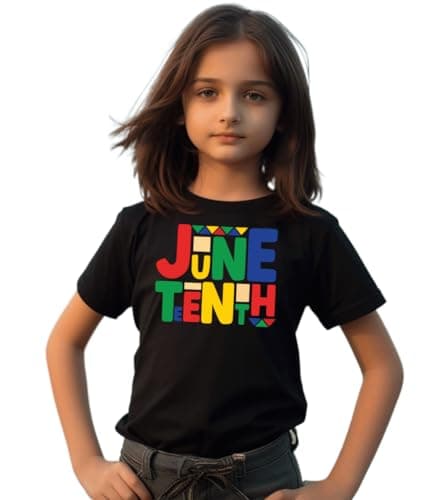 Celebrate Juneteenth Black Independence Natural Toddler Baby Boys Girls Short Sleeve T-Shirt Top (Juneteenth,3T)