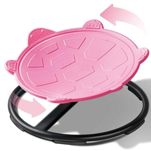 Oranmew Turtle Spinning Chair for Autistic Kids – Sensory Spinning Toy, Spin Chair for Kids Autism, Sensory Swivel Seat for Balance, Coordination, Focus & ADHD Support, Autism Sensory Products (Pink) - Image 1