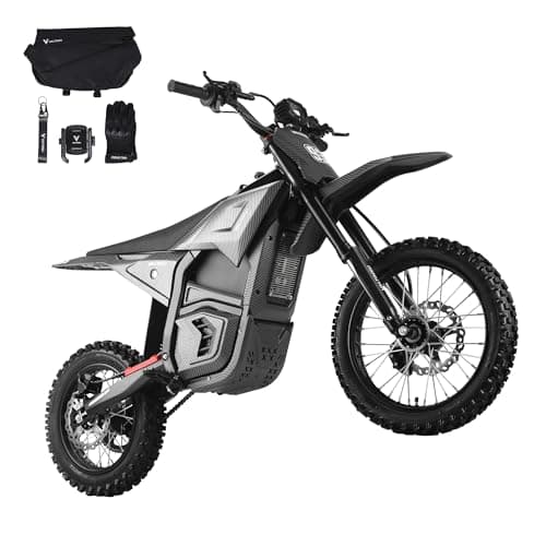 VALTINSU EM5 Electric Dirt Bike w/Light & Display, Off-Road Motorcycle 3840W 3 Speed Modes (Max 40MPH) 48V Range 53MI,14"/12" Tires,Dual Suspension & Hydraulic Brakes Fit Age 13+ w/Accessories - Image 1