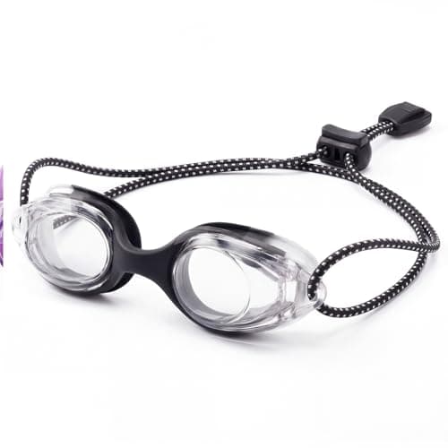 Aegend Swim Goggles for Kids Age 3-8 (Black) - Image 1