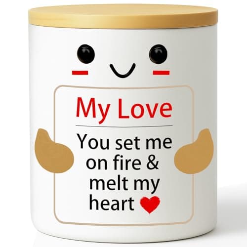 Valentines Day Gifts for Him Her Couple Anniversary Valentine's Day to My Love Candle for Wedding Engagement LDR Birthday Gift for Women Men Boyfriend Girlfriend Husband Wife Fiancé Valentines Candle - Image 1
