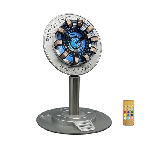 Moonacy Arc Reactor Night Light, Rechargeable Superhero Lamp, Gifts