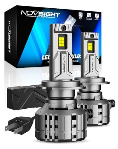 NOVSIGHT H7 Bulbs 88000LM, 900% Ultra Bright Fog Bulb, Pack of 2 - Image 1