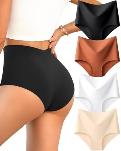 UNDER THE SEA Seamless Underwear for Women High Waisted V-shaped Back Briefs Soft Ofertas Del Dia De Hoy Relampago - Image 1