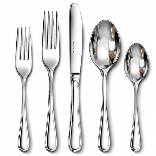 NICE KITCHEN Silverware set for 8,40 Pieces Premium Stainless Steel Silverware set,Mirror Polished Cutlery Set,Flatware Set for 8,Dishwasher Safe,Luster Series - Image 1