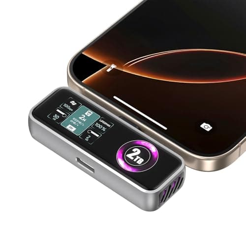 ZIKE Z791C Magnetic Portable SSD 2 TB, External SSD Built-in Fan, 4K 120fps ProRes Video Recording, USB3.2 Gen2 up to 990MB/s, Supports PD3.0 Port 27W Charging Compatible with iPhone 17/16/15 - Image 1