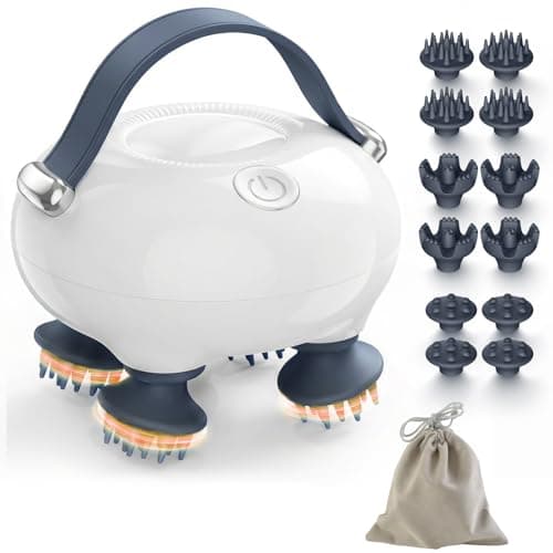 IOOKNA Head Massager Scalp, Scalp Massager, Portable Head Massager, Waterproof Scalp Massager with Tangle-Resistant Design, with 12 Massage Heads & 3 Modes, Heartfelt Mothers Day Gifts for Mom - Image 1