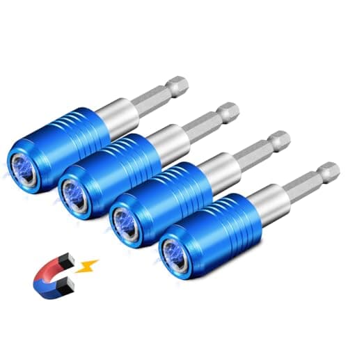 BLACKROBOT 4-Piece Magnetic Quick Change Impact Bit Holder, 2.5-Inch Drill Bit Extension for 1/4" Hex Drives, Ideal for Screwdriver Bits, Nuts, Drills and Socket Driver Adapters - Image 1