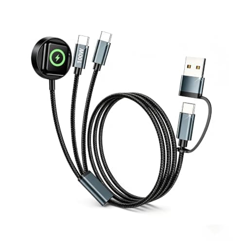 XJPOEFY Travel Essentials 3 in 2 Charging Cable for Multiple Devices - Image 1