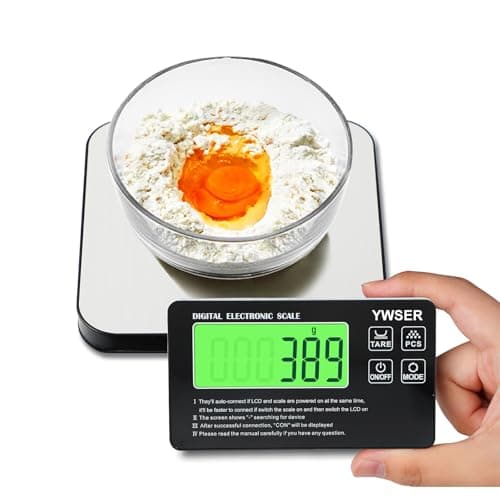 33lb Wireless Magnetic Digital Kitchen Scale with Remote LCD Display, Split-Designed for Easy Cleaning, 0.1oz/1g Precision, 7 Units, Tare Function for Baking, Cooking, Meal Prep