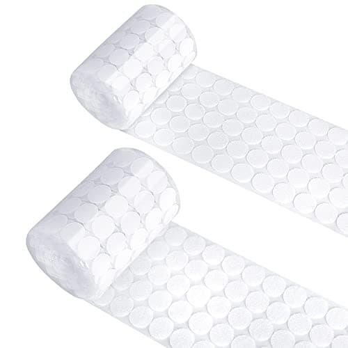 Self Adhesive Dots, Strong Adhesive 1280pcs(640 Pairs) 0.39 Inch Round Strips, Small Circle Dots, Sticky Back Tapes for Home Classroom Office
