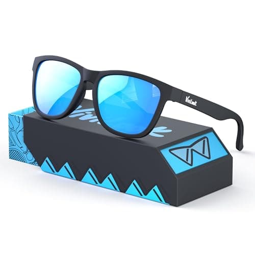 VIVILOOK Sunglasses for Women Men, Elastic Touch Polarized Womens Sunglasses, Mirrored UV400 Protection TR Sun Glasses Pippop Deep Sea Stealth - Image 1