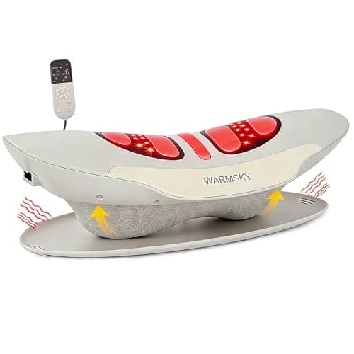 WARMSKY Smart Lower Back Massager with Soothing Warm Therapy & Air Traction – Spinal Decompression Device for Sciatica Relief, Lumbar Pressure & Stiffness – Ideal Gift for Parents & Loved Ones