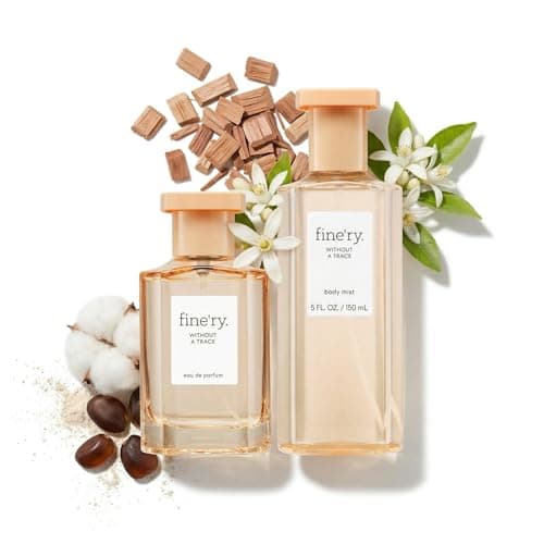 Fine'ry Without A Trace Eau De Parfum & Body Mist Gift Set | Clean & Fresh Notes Of Neroli, Cedarwood & Suede Musk | Fine Mist Spray & Perfume For Women | Fragrance Layering Duo (2oz + 5oz) - Image 1