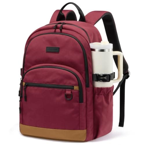 LOVEVOOK Laptop Backpack for Women Men, Waterproof School Backpack for High School College, Large Capacity Travel Bookbag with Luggage Sleeve, Chest Strap & Water Bottle Pocket, 15.6 inch - Image 1