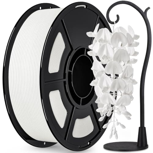 IEMAI Matte PETG Filament 1.75mm White 1kg, Smooth Matte Finish 3D Printer Filament with Minimal Layer Lines & Low Warping, +/-0.02mm Dimensional Accuracy