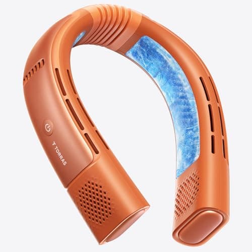 TORRAS Coolify 2026 Neck Air Conditioner 2S PRO, Ice-Feel Semiconductor Cooling Neck Cooler & Personal Air Conditioner for Golf, City Walk, Vacation Travel & Music Festival, Premium Gift, Orange - Image 1