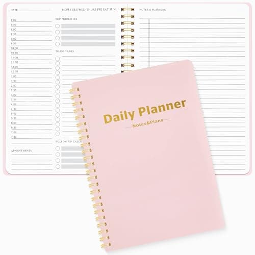 MSTONAL Daily Planner Notebook, 80 Sheets Undated Do List Planner 2025, 6.4"x8.4" To do List Notepad, Do List Organizer for School/Office Supplies - Image 1