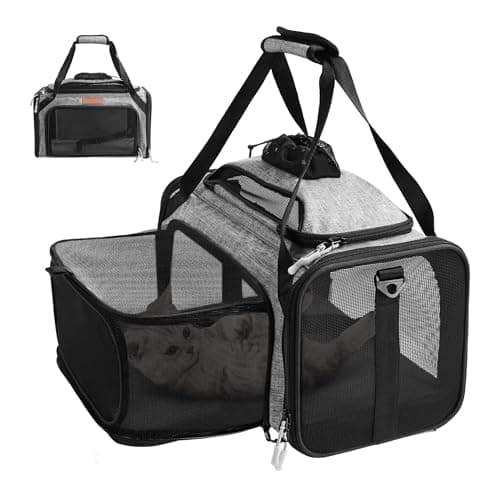 PETUX Expandable Airline-Approved Pet Carrier for Small Cats up to 10 lb