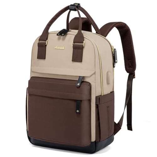 LOVEVOOK Travel Laptop Backpack Women, 15.6 Inch Anti-theft Laptop Bag with USB Port, Fashion Waterproof Computer Backpacks Teacher Nurse Backpack Purse for College Work - Image 1