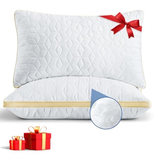 mislili Cooling Pillows King Size Set of 2, Luxury Hotel Quality King Pillow 2 Pack, Gusseted Down Alternative Bed Pillows for Sleeping, Supportive and Comfortable, Machine Washable - Image 1