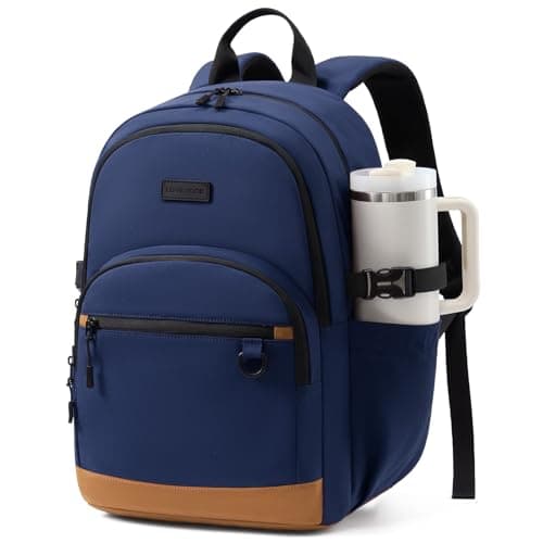 LOVEVOOK Laptop Backpack for Women Men, Waterproof School Backpack for High School College, Large Capacity Travel Bookbag with Luggage Sleeve, Chest Strap & Water Bottle Pocket, 15.6 inch - Image 1