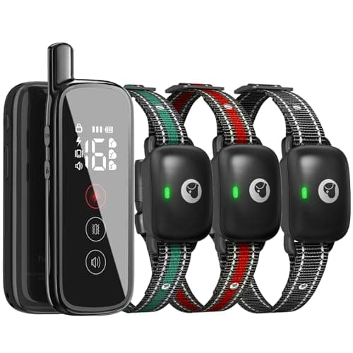 Heaflex Dog Training Collar 3 Dogs, Dog Shock Collar with Remote - 2600Ft Range, Rechargeable Waterproof Electric Dog Collar, 3 Training Modes (Vibration, Beep, Shock) for E-Shock Collar(Black) - Image 1