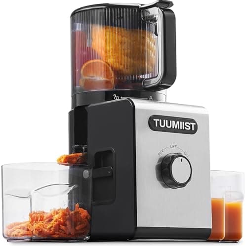 Cold Press Juicer Machine, 6.5" Large Feed Chute Masticating Extractor, Easy to Clean for Whole Fruits & Vegetables, High Yield - Image 1