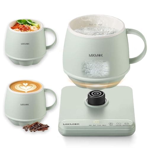 Table Boiling Water Mug, Beverage Warmer, 45-100℃ Temperature Control, 13.5Oz 300W Fast Coffee Heating Cup, 4H Keep Warm, Electric Coffee Mug for Office, Home, Dorm, Gift for Friends Family Coworkers - Image 1