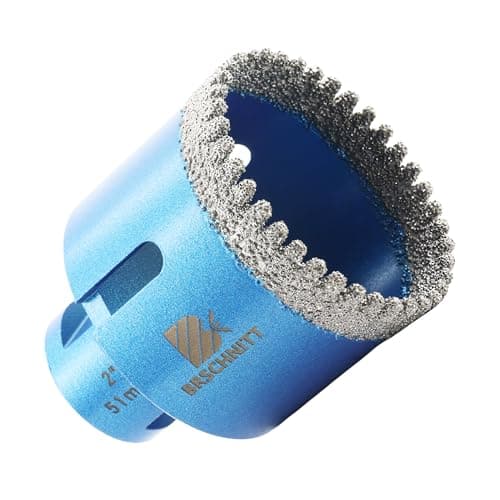 2 Inch Diamond Core Drill Bit for Porcelain Tile Ceramic Marble Granite Drilling,BRSCHNITT 1pc Vacuum Brazed Diamond Hole Saw with 5/8-11 Thread - Image 1