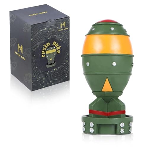 maozyiltle Mini Nuke, Fall Out Merchandise - Nuclear Bomb Statue, Unique Collectible Desk Decor Prop for Fans & Gamers on Valentine's Day, Easter & Birthday(Green) - Image 1